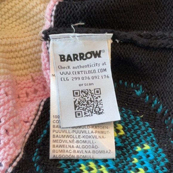 BARROW Official logo-jacquard knitted skirt Size Small - Picture 4 of 7